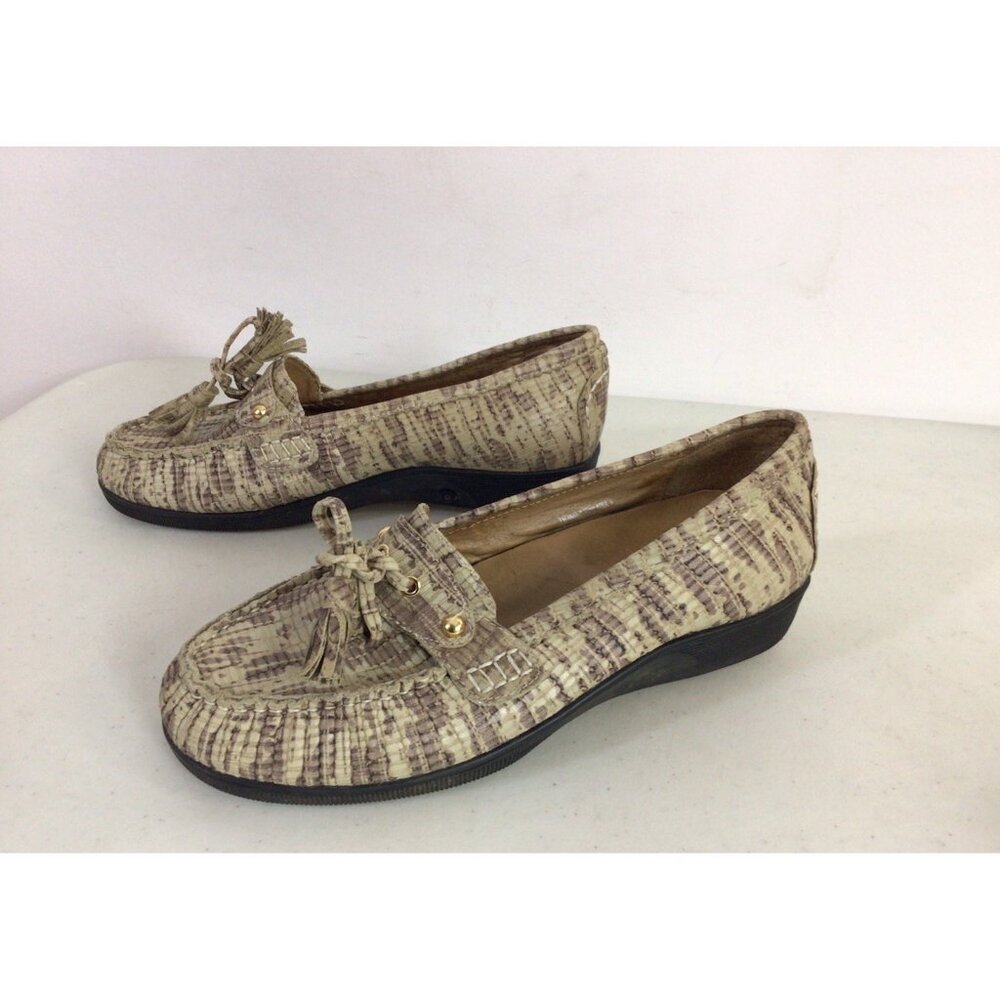 Gravity Defyer Snake Print Shoes Loafers Womens 9